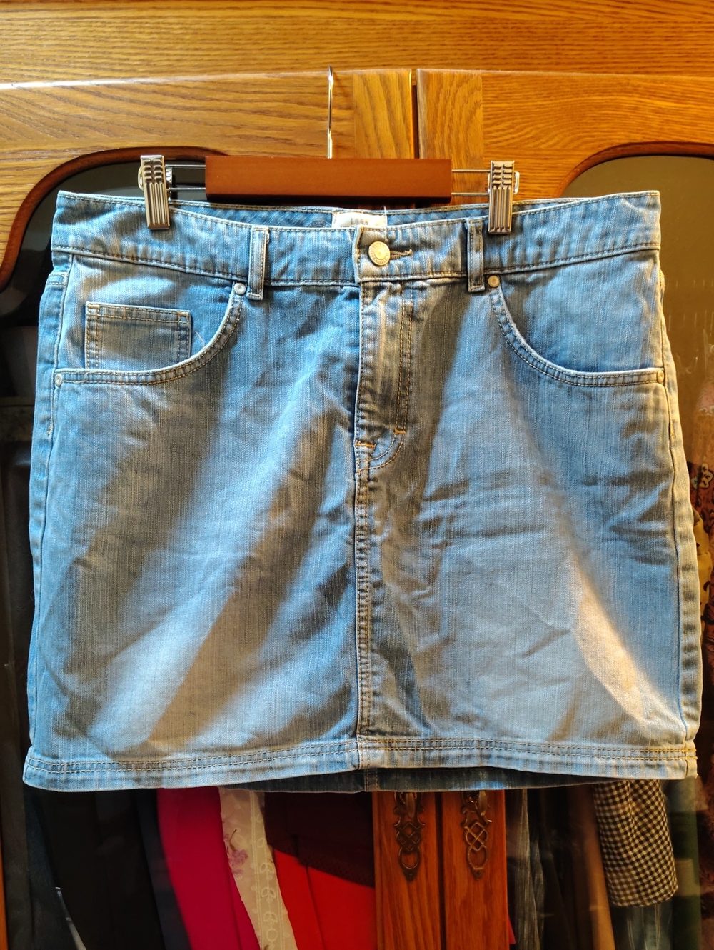 H&M Light Blue Denim Skirt